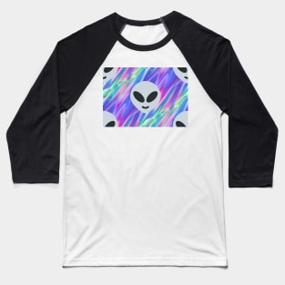 vaporwave alien emoji Baseball T-Shirt